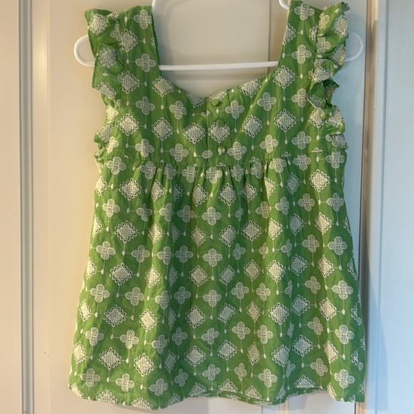 Greylin  Green Ruffle Blouse - Picture 3 of 4